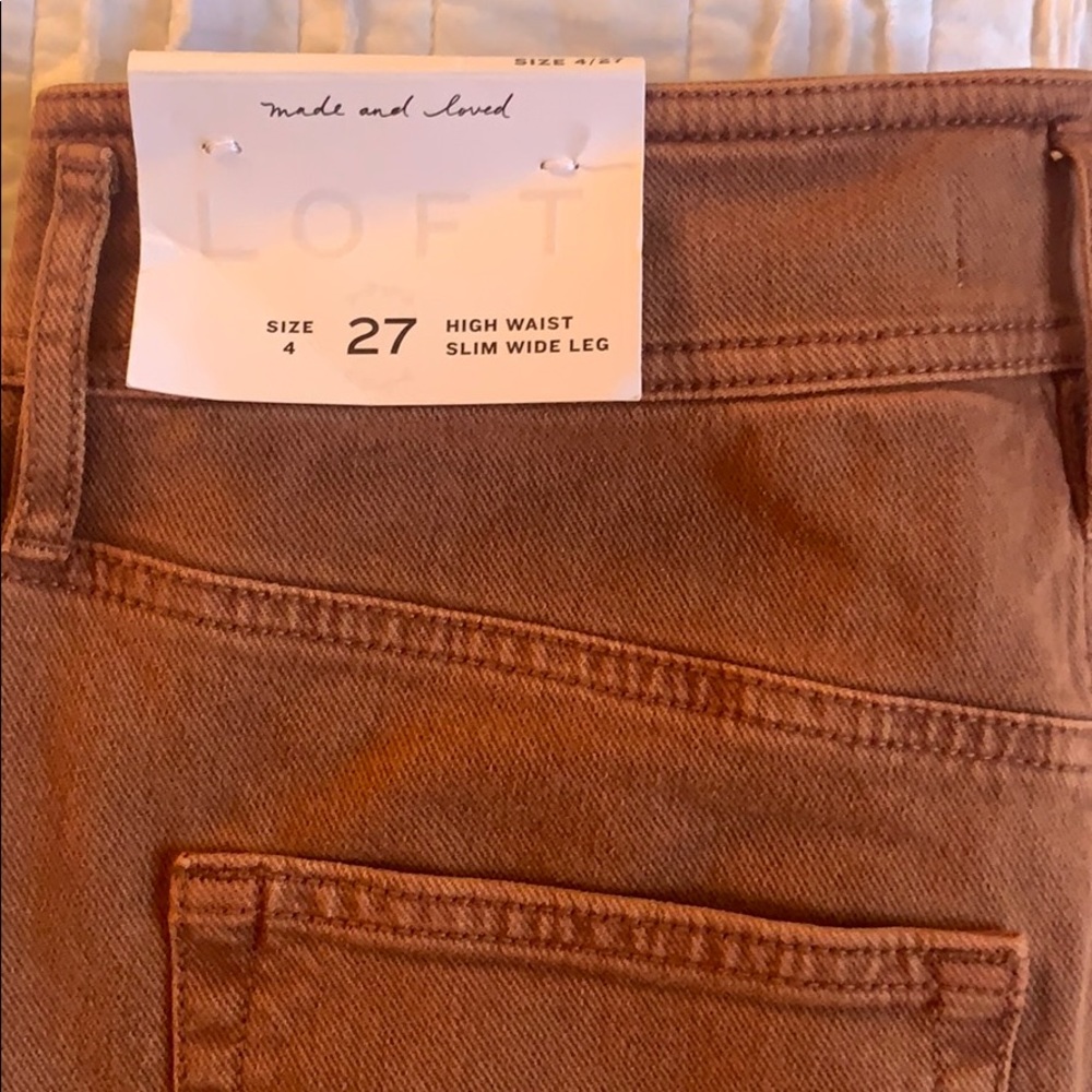 Ann Taylor LOFT high waist slim side leg jeans